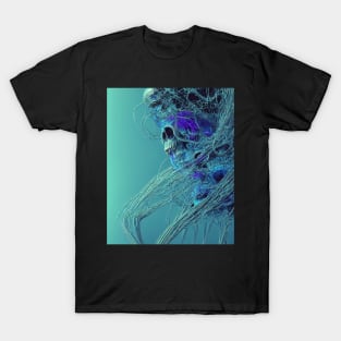 Bioluminiscent Cables Skull T-Shirt